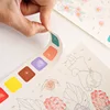 20Sheets Creative Watercolor Painting Book For Kids Fairy Tale Animal Flowers Gouache Graffiti Drawing Picture Children DIY Toys 5