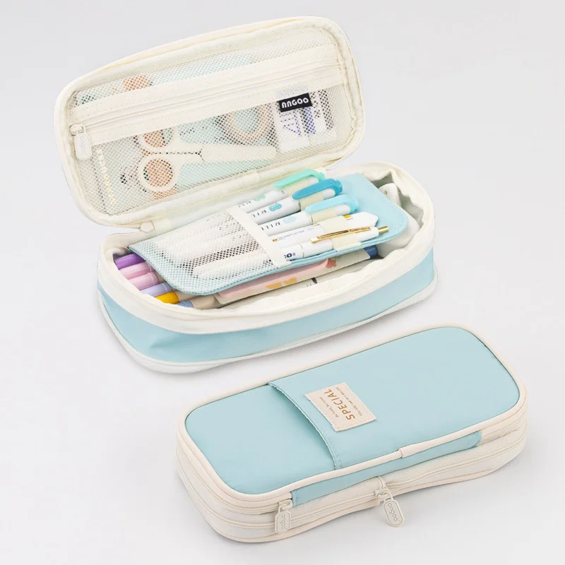 Cute Large Capacity Pencil Case Organizer for Students and Office Supplies