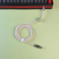 RGB Backlit Magnetic Keyboard Cable with Single - Crystal Copper and USB - C Connector (1)