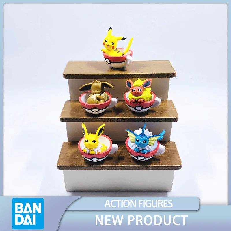 

Pokemon Gashapon Pikachu Eevee Jolteon Vaporeon Flareon Anime Action Figures Collect Model Toys Gifts