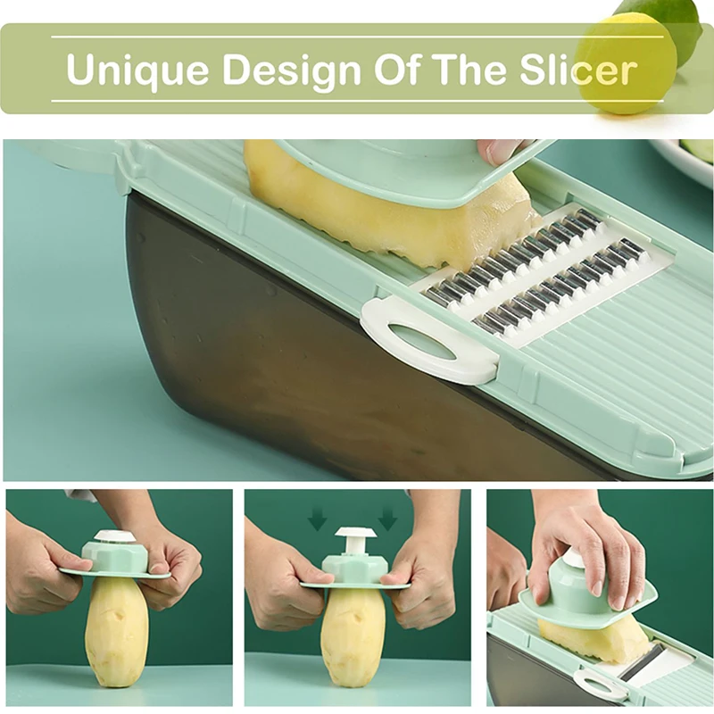 5 In 1 Vegetable Cutter Fruit Slicer Grater Shredders Drain Basket Food Chopper Cutter Dicer Slicer Tools Kitchen Accessories vegetable slicer vegetable cutter