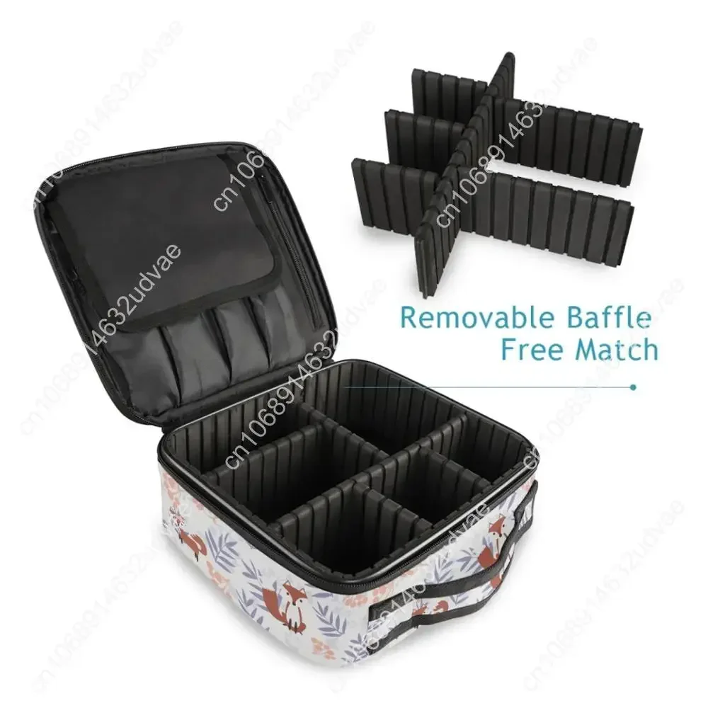 Christmas Printing Luxury Professional Cosmetic Makeup Bag Travel Organizer Case Beauty Necessary Make Up Storage Beautician Box