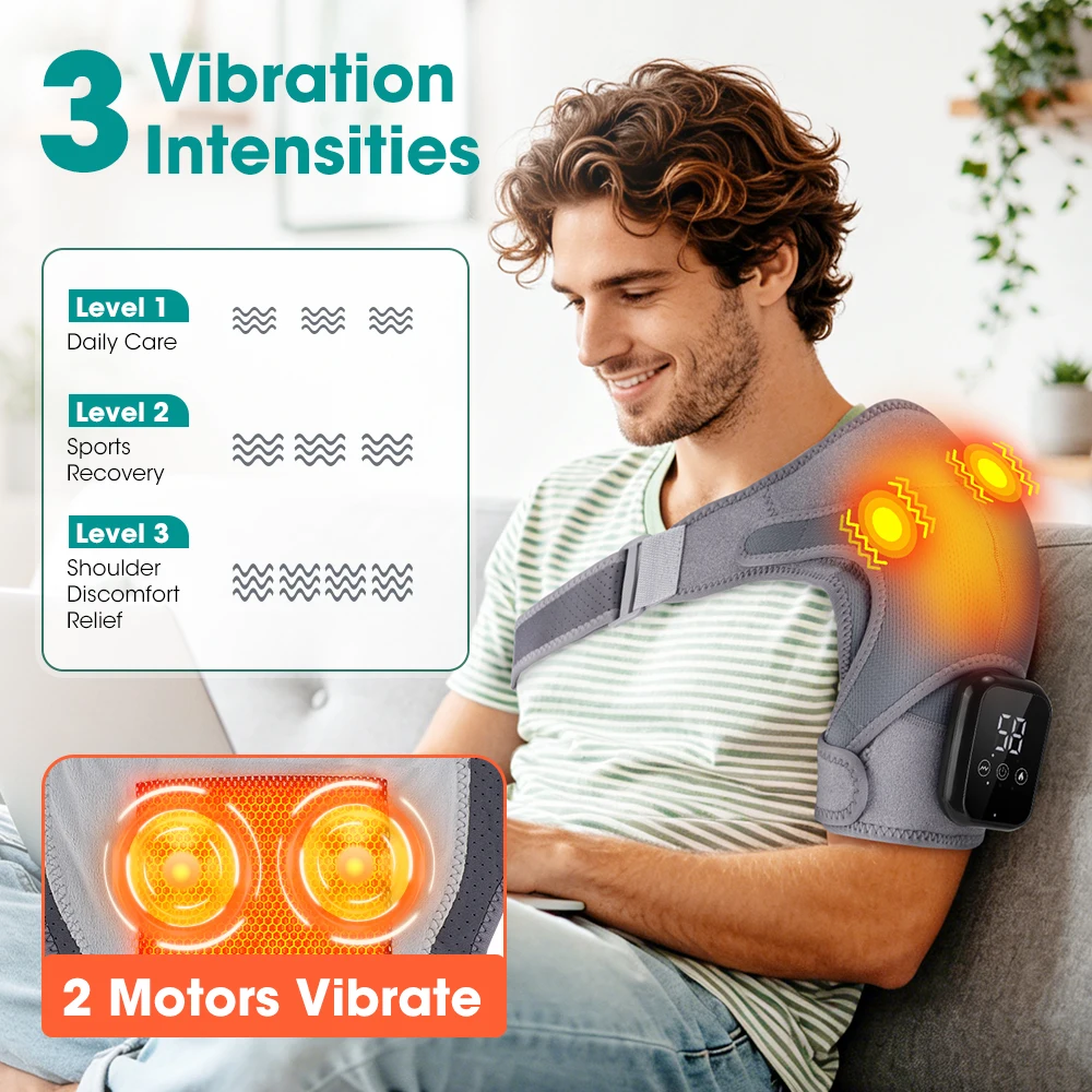 Massaggiatore Elettrico per Spalle con Vibrazione e Riscaldamento