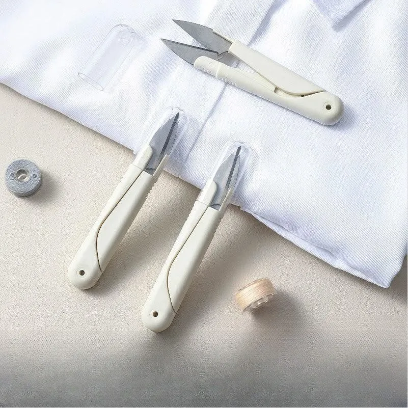 가위 스테인레스 스틸 1PC 클리퍼 DIY 실 절단기 U자형 클리퍼 바느질 도구 홈 바느질 가위 자수 클리퍼