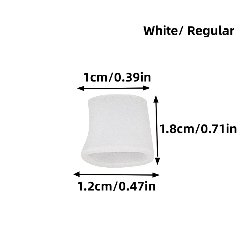 Toe Protectors 2/4/6pcs Silicone Gel Toe Protection Sleeve Pedicure Little Finger Tube Corns Blisters Bunion Corrector Pinkie Protector
