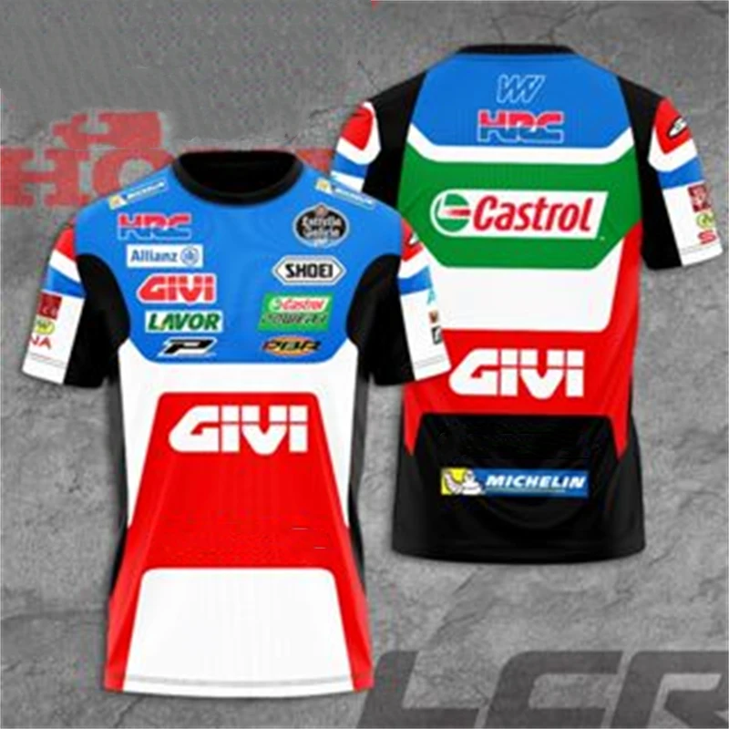 

Men's Motorcycle Outdoor Riding Cross-Country Challenge Quick Dry Breathable Round Neck Large Size Short Sleeve Children's Casua