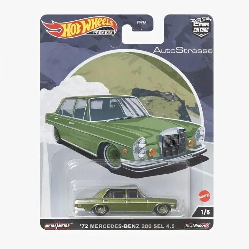 오리지널 핫 휠 프리미엄 자동차 문화 Autostrasse 차량 1/64 다이캐스트 메르세데스 벤츠 람보르기니 알파인 어린이 장난감 소년 용