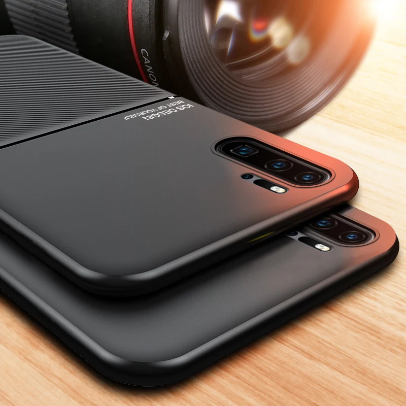 Magnetic Leather Shockproof Back Cover Case