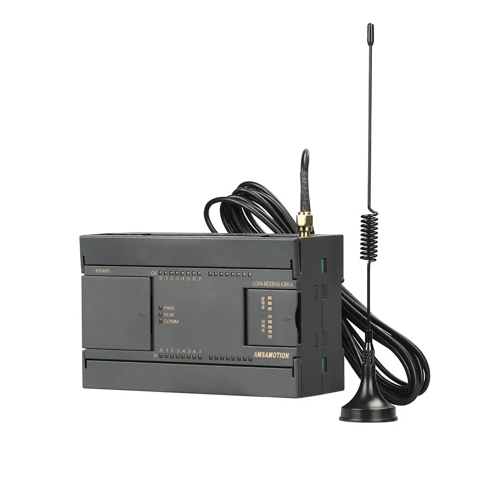 LORA-MODBUS-IO8R-A 무선 LORA MODUBUS 모듈 원격 제어 투명 전송 통신 디지털 8I8O 아날로그 6I1O