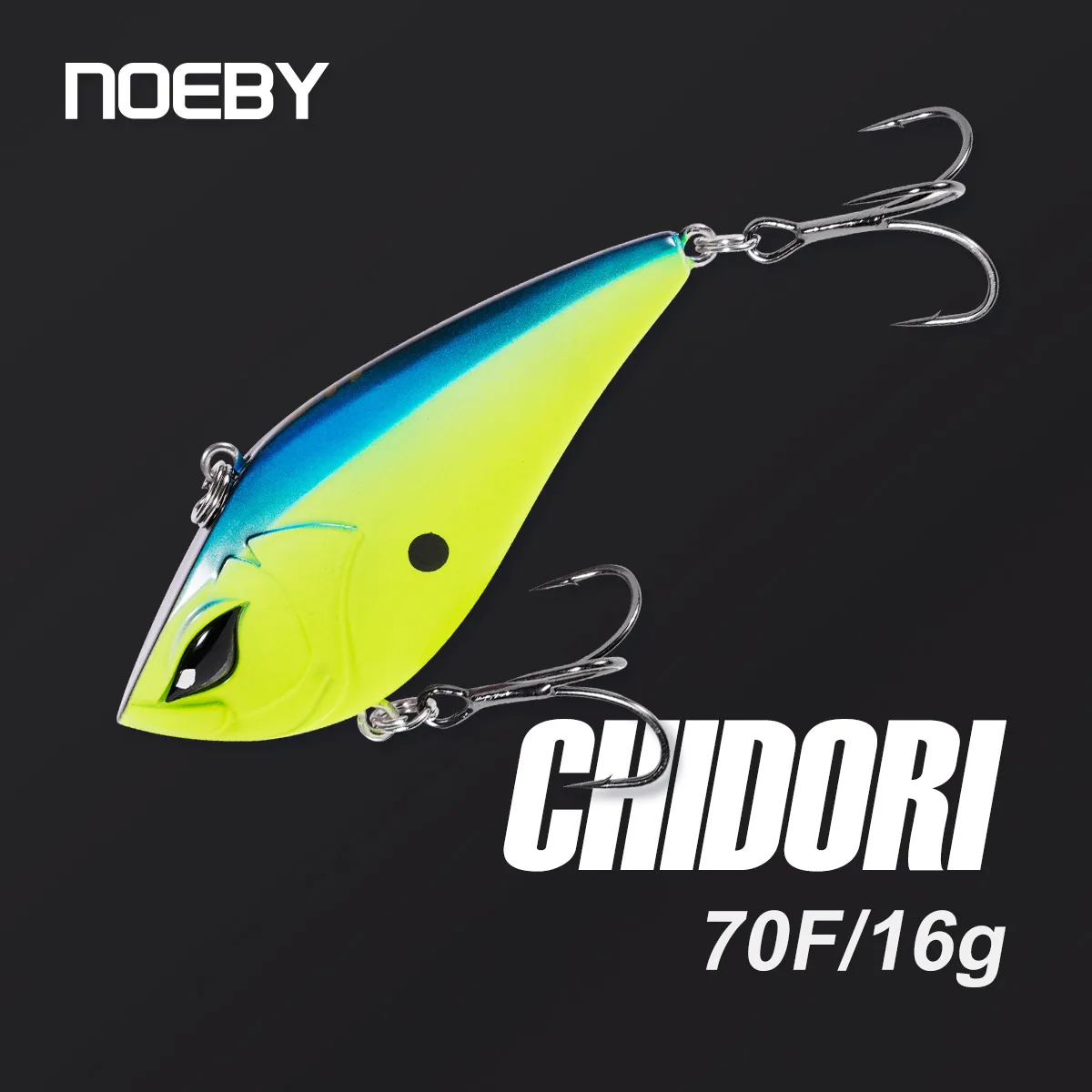 NOEBY Esca artificiale senza paletta da 7 cm, 17,3 g, affondante, con sonaglio e vibrazione, wobbler, esca rigida artificiale per la pesca del persico._voghion.com