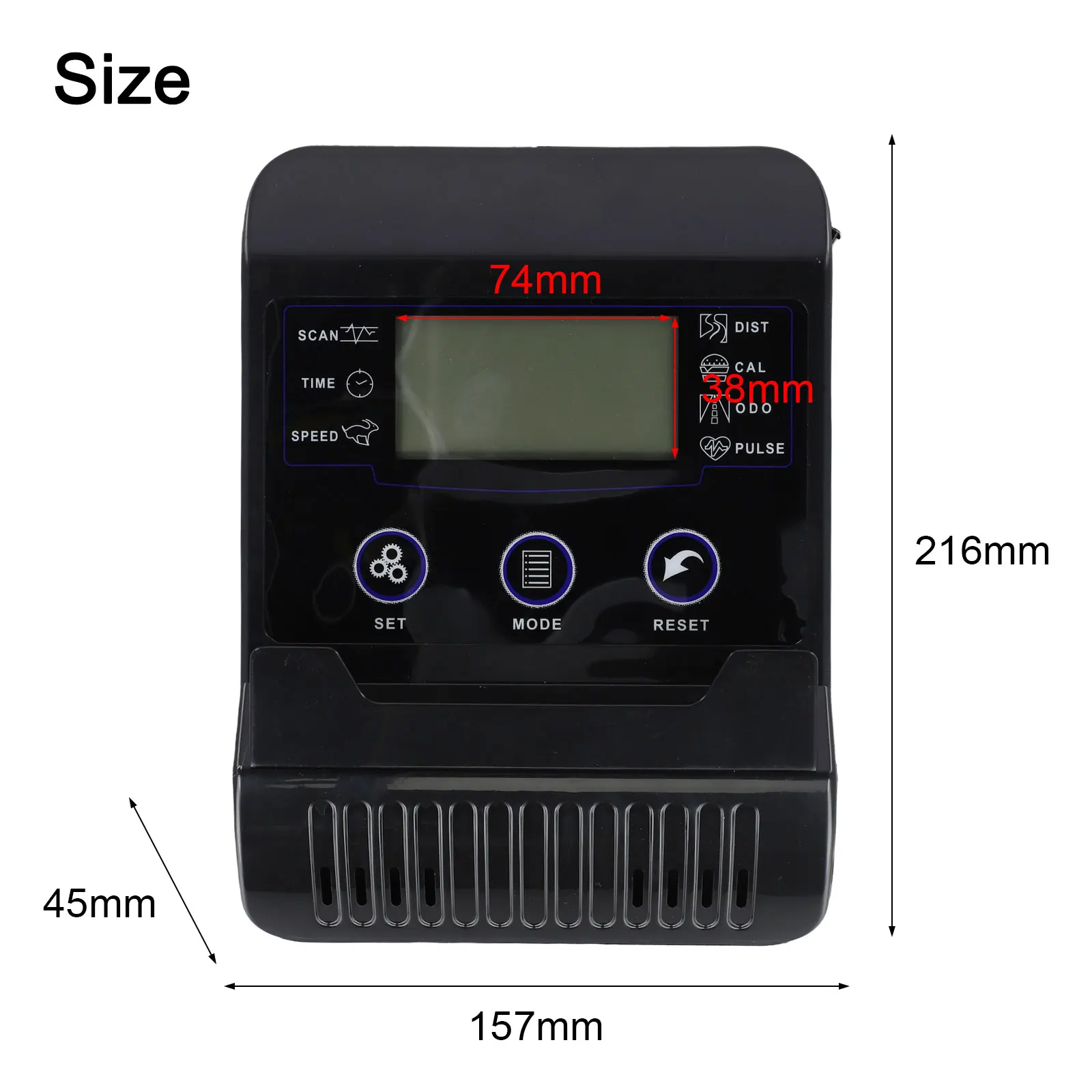 For Indoor Cycling Heart Rate Detection Electronic Meter 157*216*45mm 157*216*45mm Installation Instructions Available
