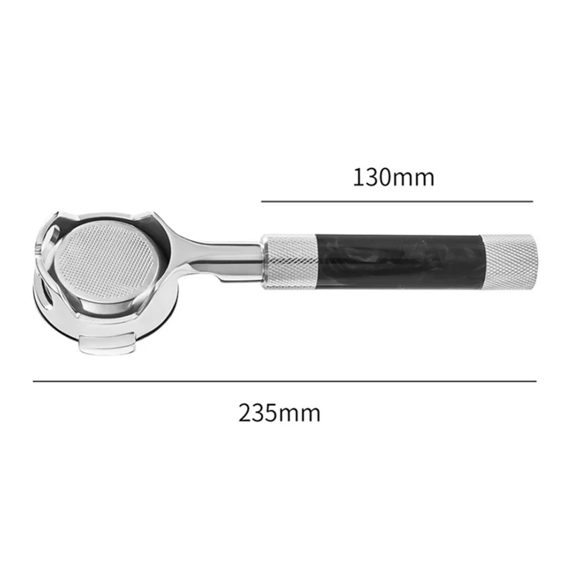 스테인레스 스틸 E61 그룹 헤드 EXPOBAR/ROCKET E61 에스프레소 머신 용 필터 바구니가있는 58MM 바닥없는 포터 필터