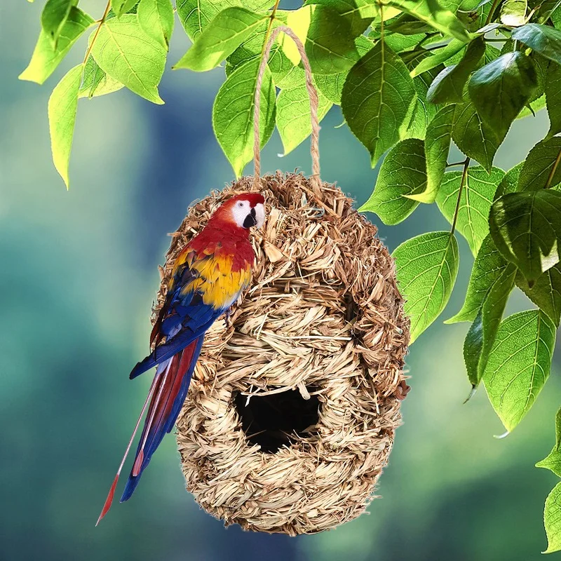 Bird House Creative Breathable Bird Nest Outside Parrot Bird Hanging House Outside Supplies