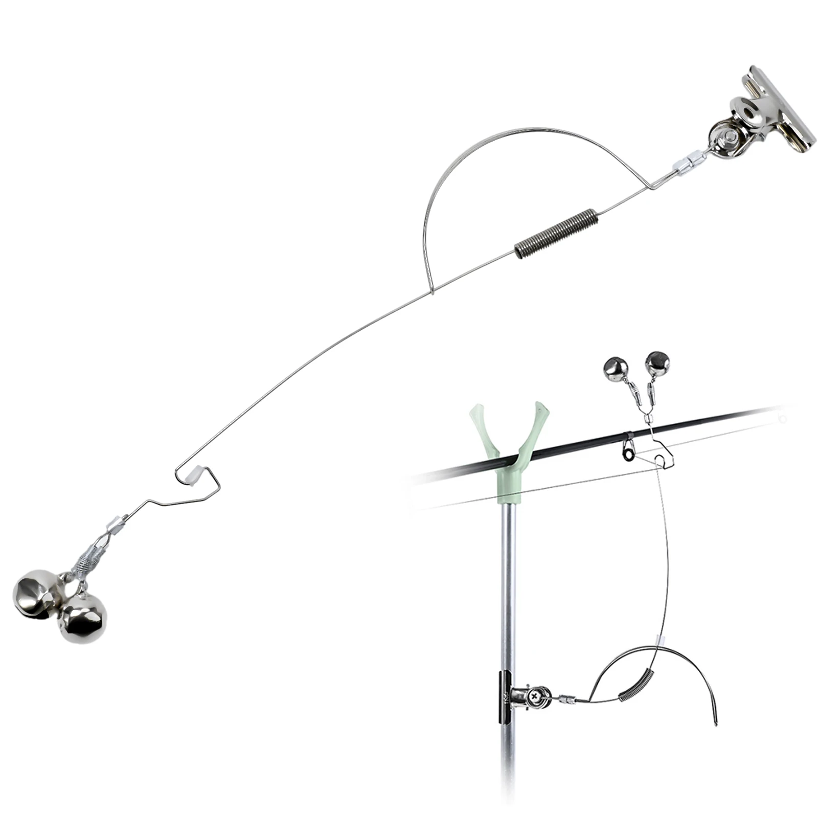 

Durable High Quality Brand New Fishing Alarm Fishing Rod Spare Parts Stainless Steel Fishing Clip Indicator Outdoor