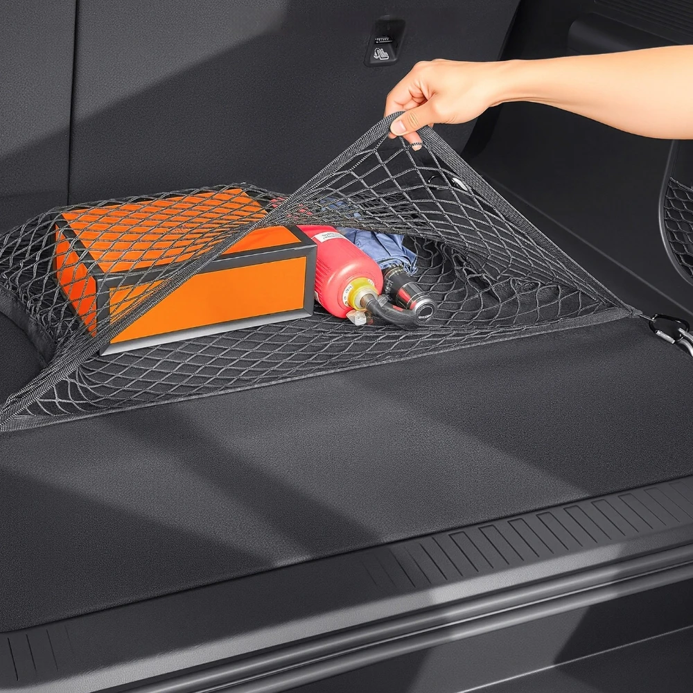 CHERY ICAR V27 탄성 트렁크 보관망, 후면 카고 정리 포켓, 미끄럼 방지 실용적인 자동차 인테리어 액세서리