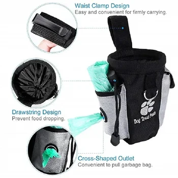 Portable Feeding Outdoor Pet Dog Treat Pouch Portable Dog Training Bags Pet Snack Food Container Puppy Snack Reward Waist Bag 6