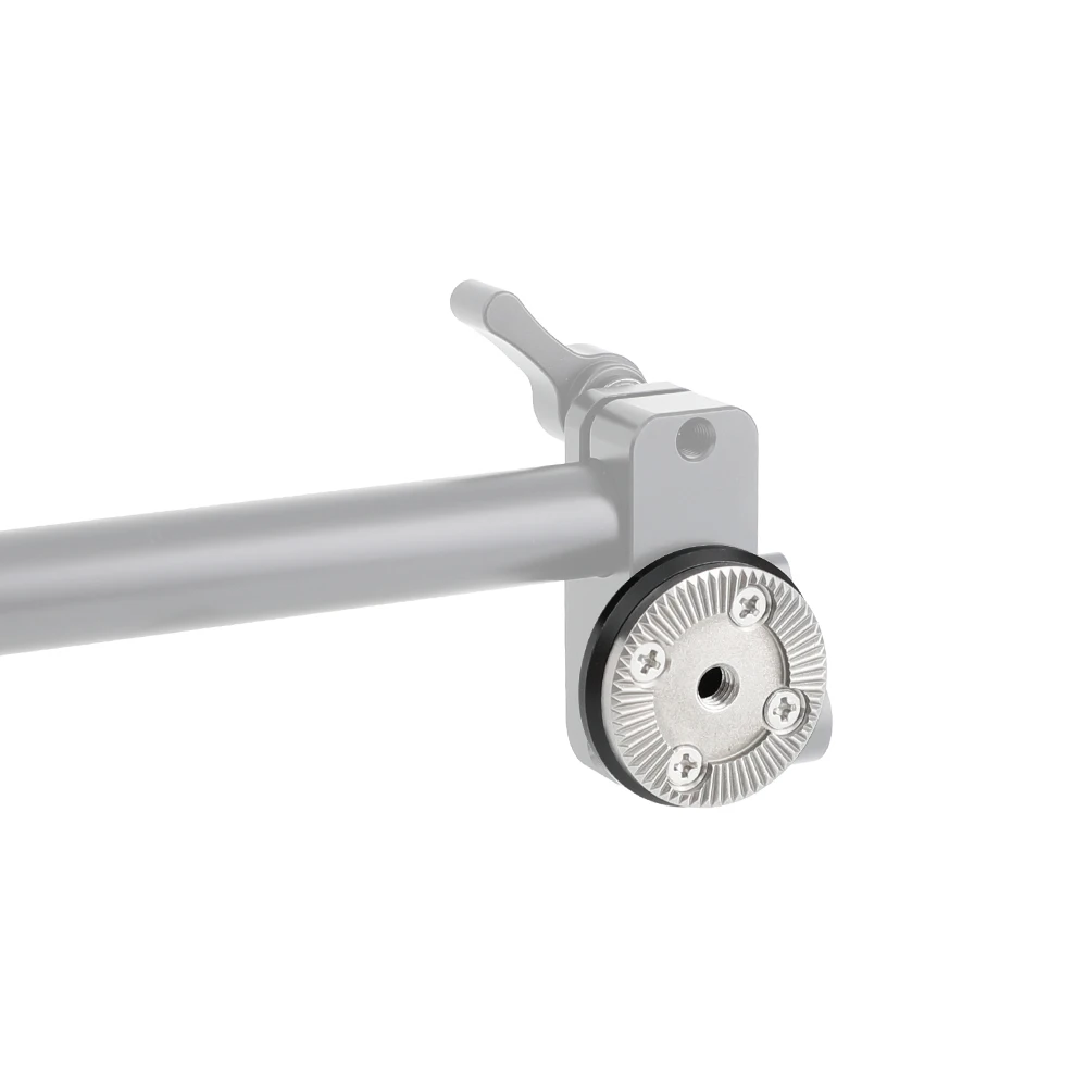 Standard M6 Thread ARRI Rosette Mount With 15mm Micro Rod & 1/4''-20 Thread Hole