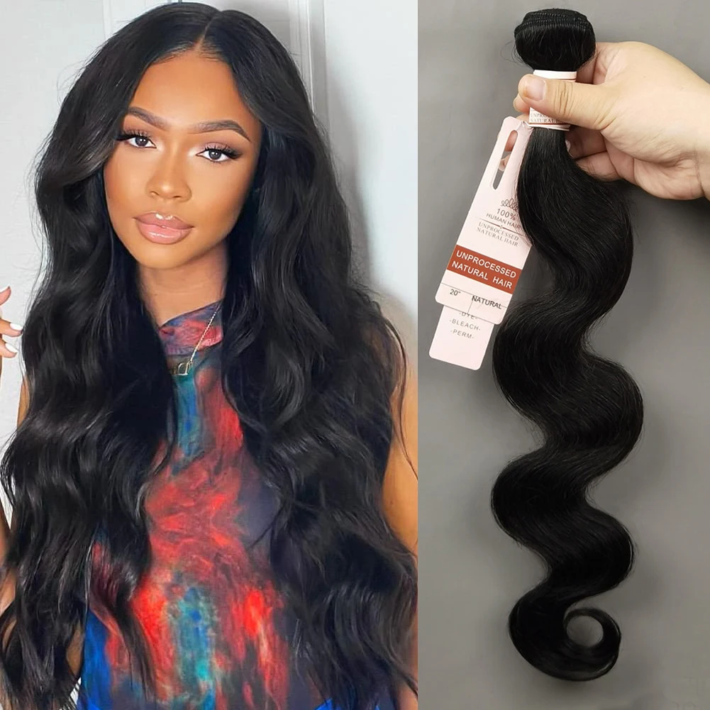 Body Wave Bundles 10-30 Inch Human Hair Extensions 100