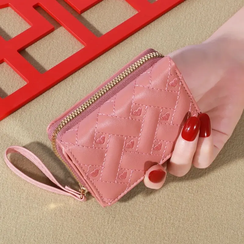 Coin Purse 1pc Men's Embroidered Trifold Card Holder Multi Card Slots Wallet