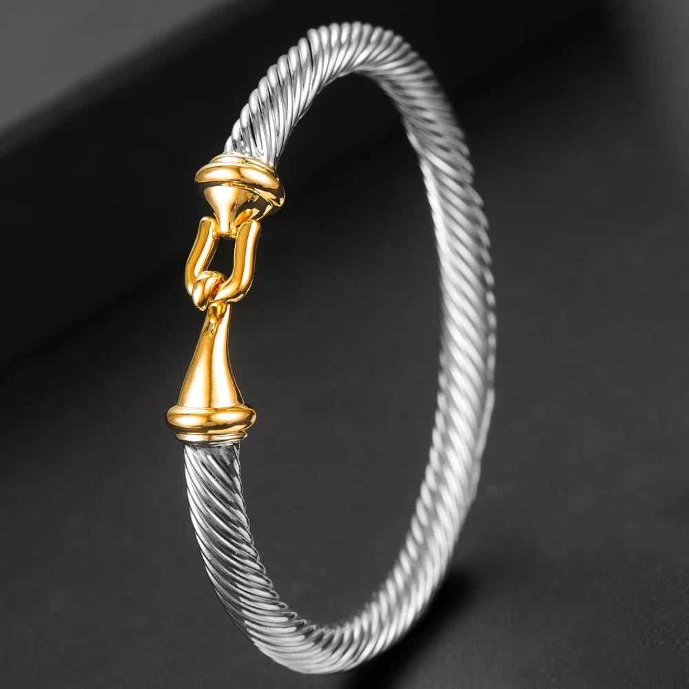 

Trendy Luxury Stackable Bangle Cuff For Women Wedding Full Cubic Zircon Crystal Dubai Silver Color Party Bracelet 2023 Jewery