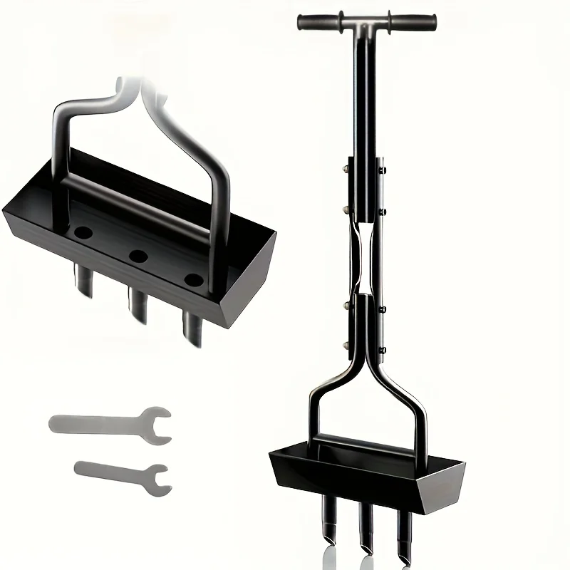 Lawn Aerator Coring Tool Upgarded Manual Yard Aeration Tools & Clean Tool For Most Grass And Soil With Soil Core Storage Tray