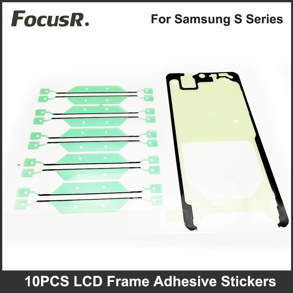 10 Pz Anteriore Lcd Alloggiamento Cornice Cornice Colla Adesivo Adesivo Impermeabile Per Samsung Galaxy S22 Ultra S21 S20 S10 S8 S9 Plus S7 Edge