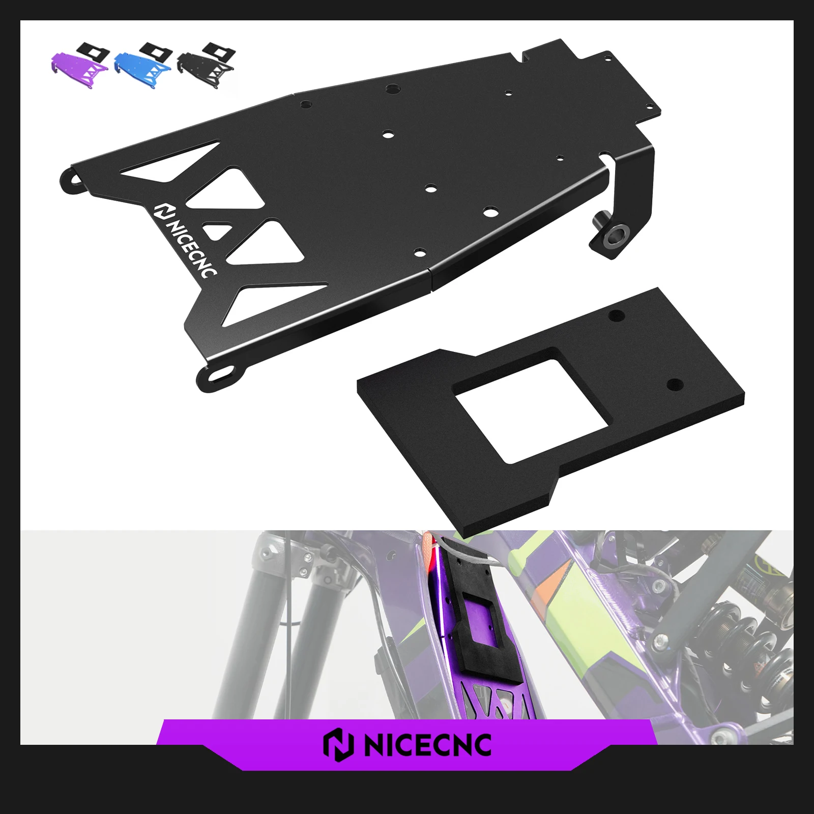 NICECNC Für 2023 2024 Surron Light Bee X S L1E Surron Ebike Batteriefach Abdeckung Schutz Batterie Frontplatte Kotflügel