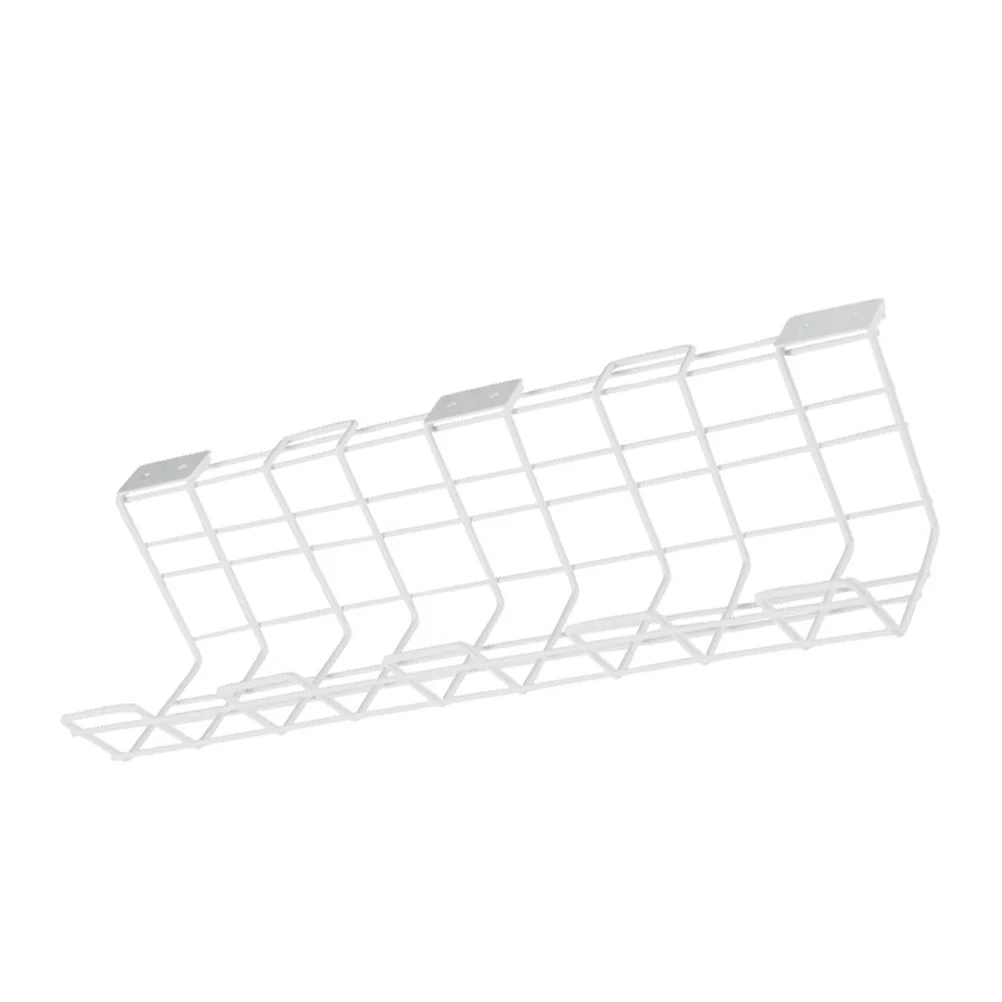 

Wire Basket Shelf Under Table Storage Rack Wire Desk Cable Under Management Tray Cord Organizer Rack Wire Cable Shelf Basket