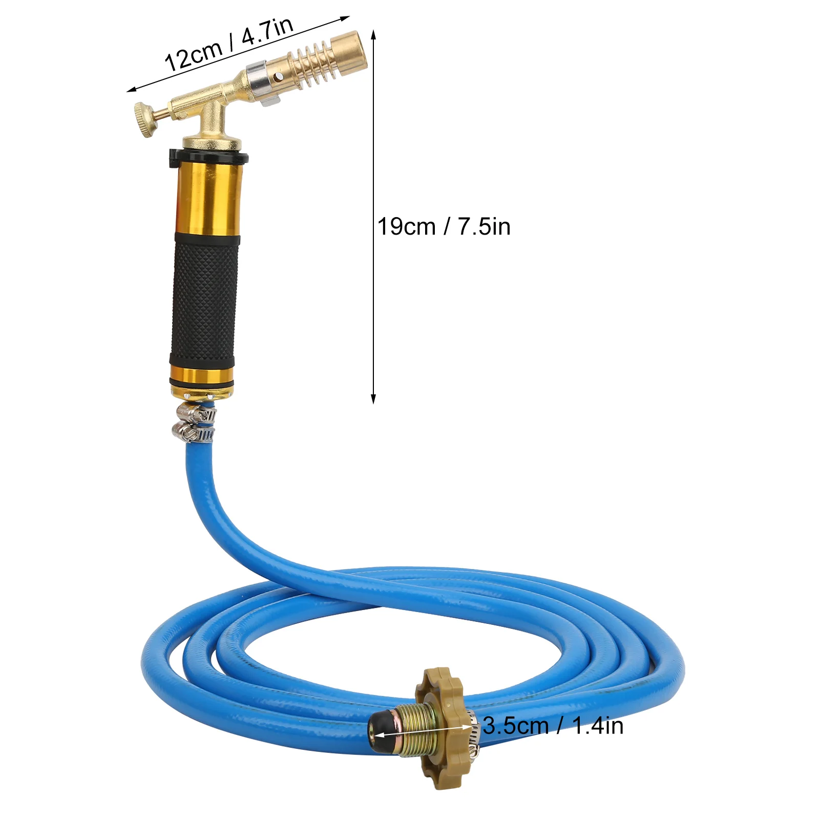 Turbo-Brenner für Gasleitungen, Turbo-Brenner für Gasleitungen, Turbo-Brenner, Rohrleitungsschneider, Propan-Schweißen, Löten, Löten mit Schlauch, Propan-Löten – Detail 1