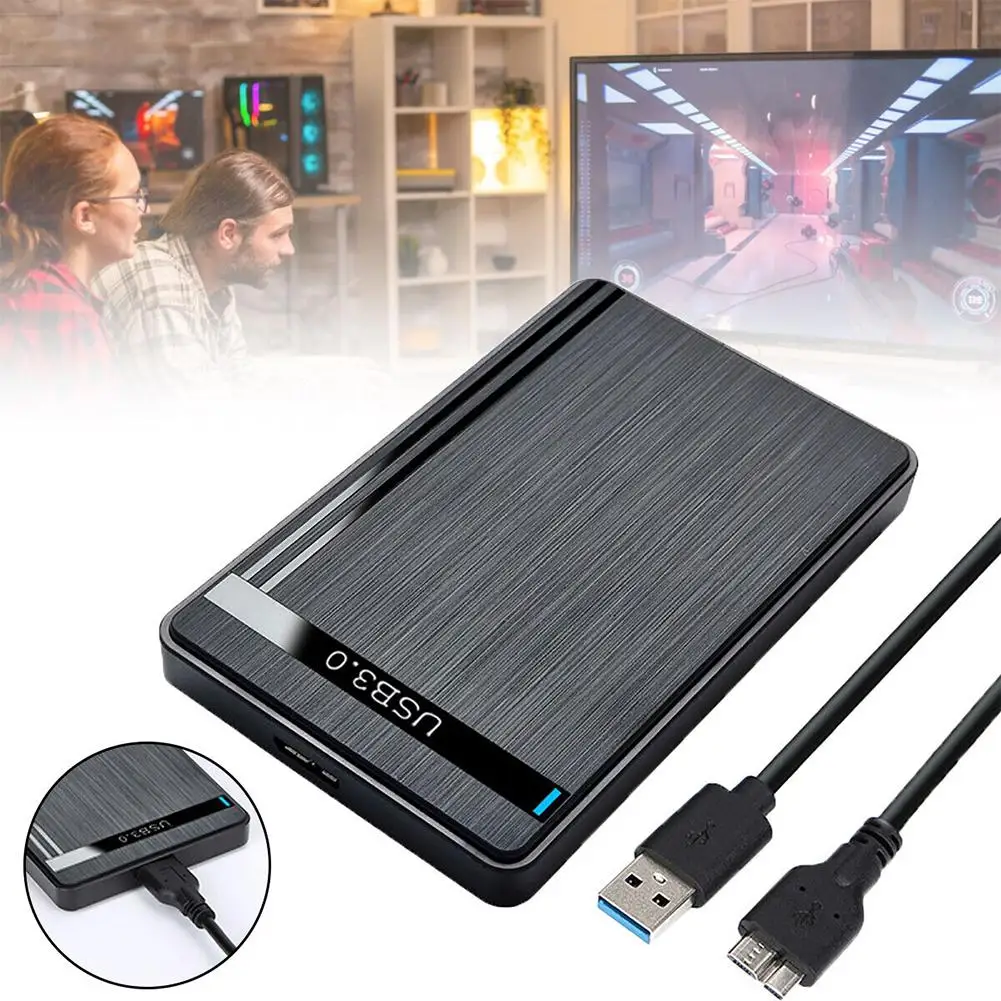 External HDD Case SATA to USB3.0 HDD Enclosure 2.5 inch Hard Drive Case Support 5Gbps Mobile External HDD Case for PC Laptop 3