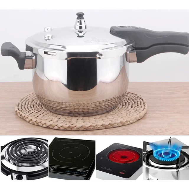 Stainless Steel Pressure Cooker Pressure Limiting Valve Cookware General Use for Gas and Induction Cooker 18/20/22/24 / 28cm 4