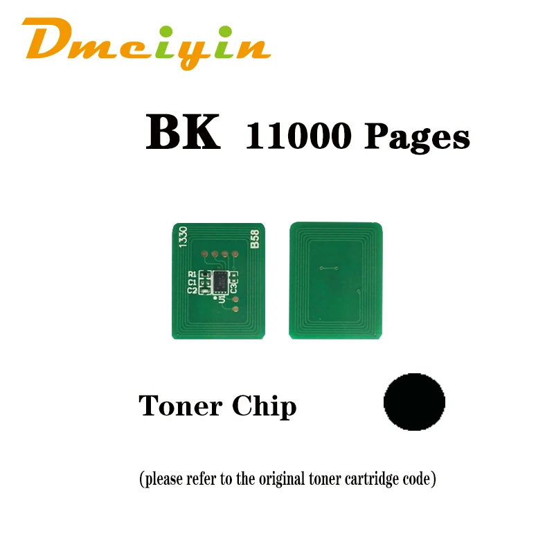 

for OKI C712dn EUR/ME/RUSSIA Version 11K/11.5K Toner Chip BK C M Y Color