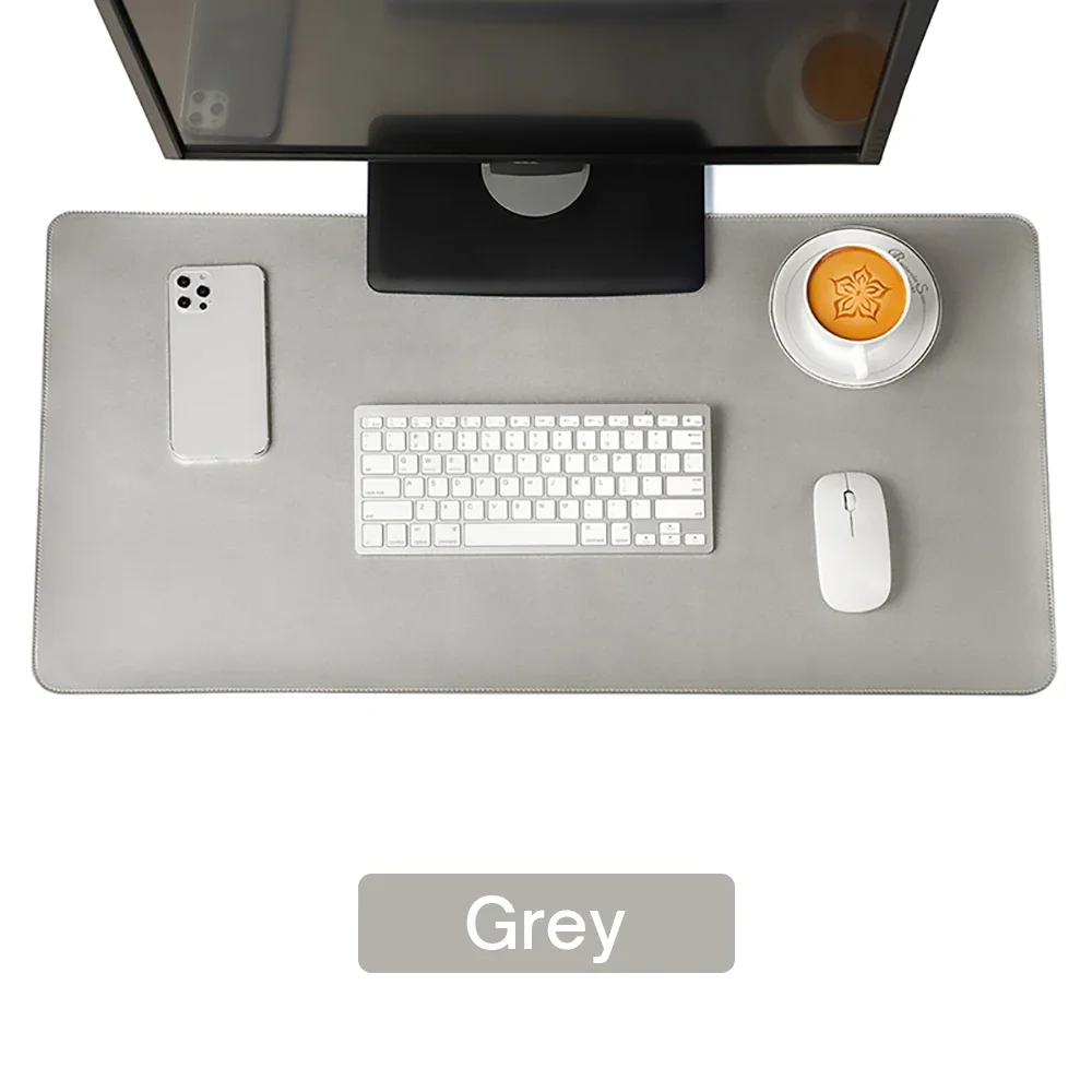 Oversized Waterproof PU Leather Desk Mat and Gaming Mousepad