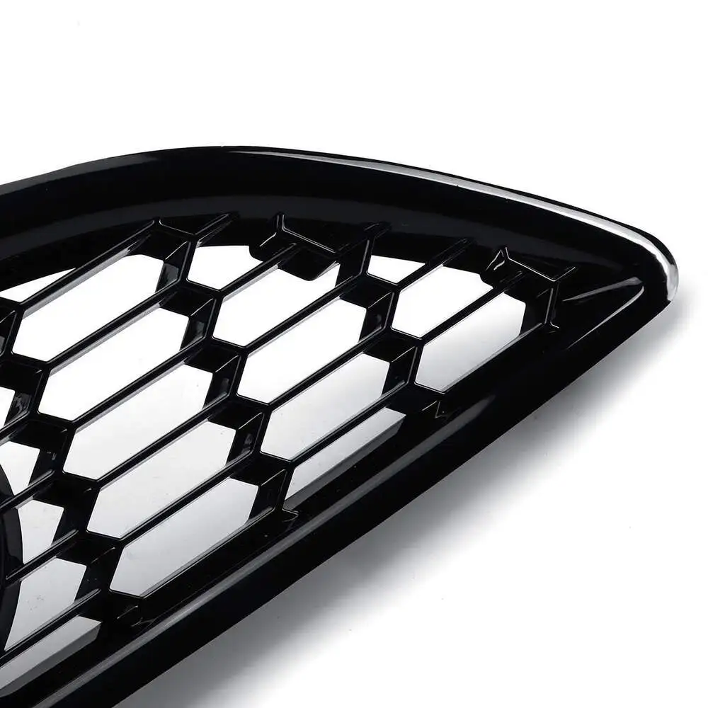 포드 피에스타 MK7 제텍 S / 스포츠 12-17용 페어 홀로 메쉬 허니콤 자동차 프론트 범퍼 안개등 하단 그릴 D2BZ15266CB