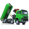 LESU 1/14 RC Dumper Car 8*8 Roll On/Off Hydraulic Crane Tipper Truck Reversing Valve Painted Finished Electric Toys THZH1310 2