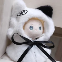 Cape de poupée mignonne adaptée aux vêtements de poupée en coton de 10/15/20cm, cape en poils d'imitation de lapin, décoration de poupée Doupeng 6