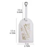 Luggage Tag Travel Suitcase Tags Name Phone Address Label Identifier Wedding Bridal Gift 6