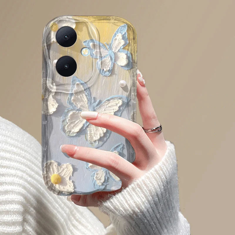 Butterfly Pattern Shockproof Flexible TPU Protective Case