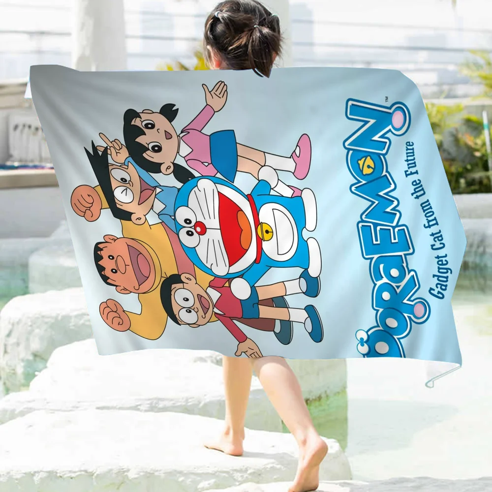 D-Doraemon Big Microfiber Beach Towels Quick Dry Towel Sand Beach Towels Pool Towel For Travel Swim Pool Yoga 4