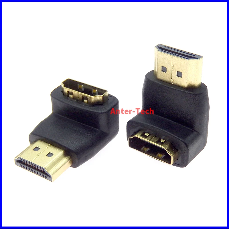 HDMI 90 degree right Angle Male and Female Elbow Adapter Connector
