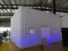 Large Inflatable Nightclub Cube Tent Portable Air Cube  Square Gazebo Event Room Tent House with Disco Light & Blower For Party 5
