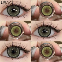 Mirage Series Yearly Natural Gray Colored Contact Lenses - Beauty Enhancement (Mirage Green)