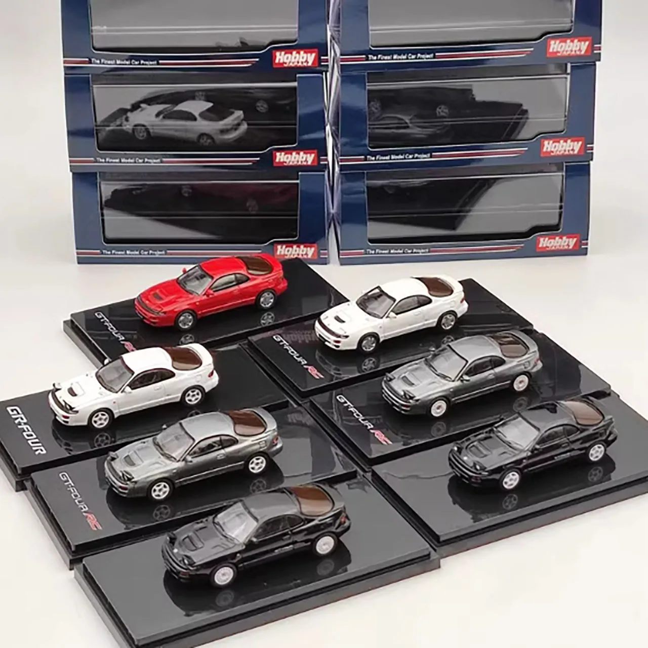 (세일 불량품) 1/64 스케일 셀리카 GT-FOUR RC ST185 DJY5184a 시뮬레이션 합금 자동차 모델 기념품 선물 정적 디스플레이