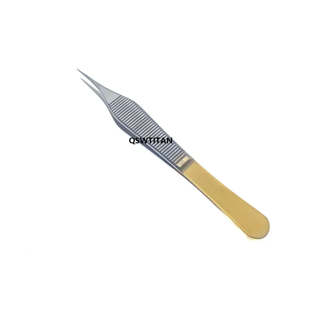 Ophthalmic Tweezers Tissue Forceps Stainless steel Teethed /Platforms Forceps Surgical Instruments 120mm for ophthalmic tool,surgical instruments,capsulorhexis forceps