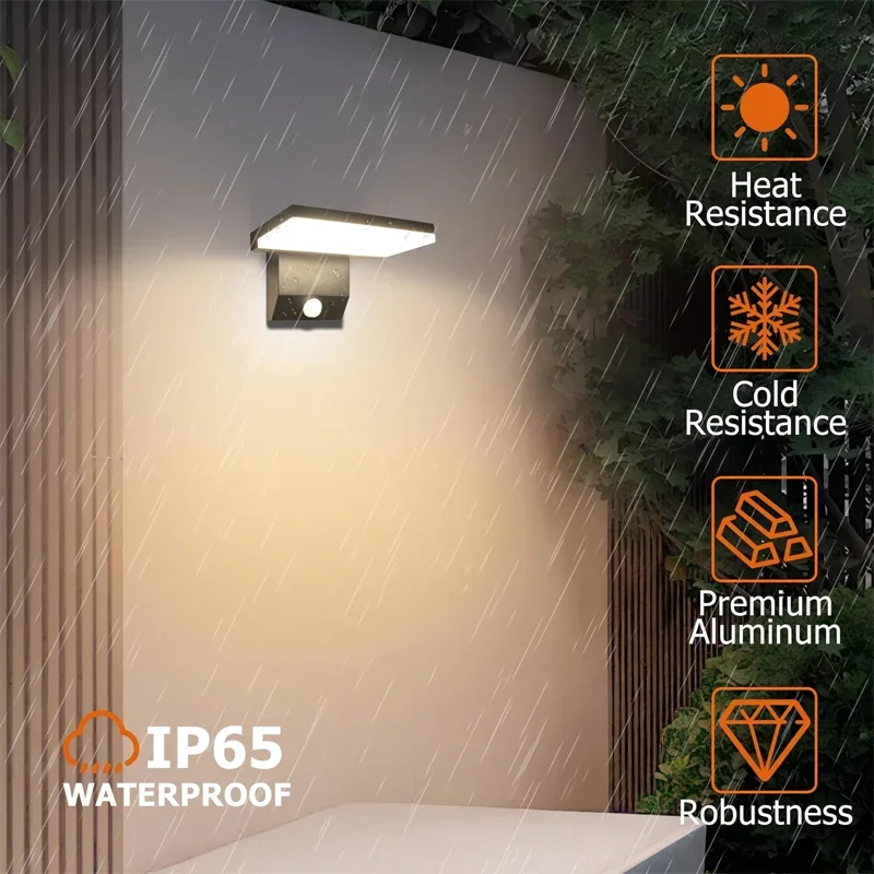 Modern Outdoor Wall Lamp LED waterproof IP65 Sensor Wall lights Garden Courtyard Balcony Corridor Porch Bedroom Indoor Lamps