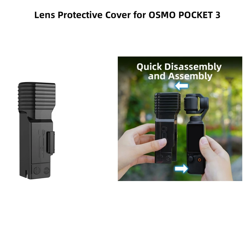 

For OSMO POCKET 3 Lens ABS Protective Cover Camera Screen Protector Case Anti-dust Anti-Scratch Accessories