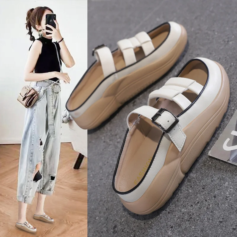 

Women Summer Slippers Casual Clogs Breathable Soft Beach Sandals Flip Flops Shoes No-slip Mute Home Shoes Slides chaussure femme