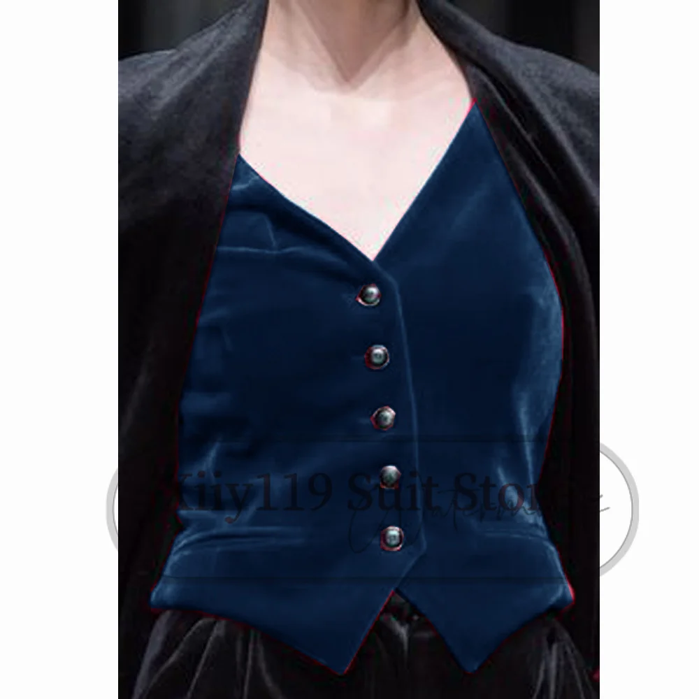 Women's Vest Velveteen Business Casual Single Breasted Retro V-Neck Sleeveless Vests for Women Clothing 2024new Arrivals Winter