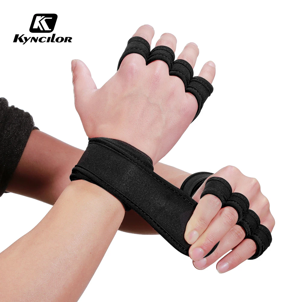 Fingerless Gym Gloves Women Men Sports Exercise Weight Lifting Gloves Body Building Training Sport Fitness