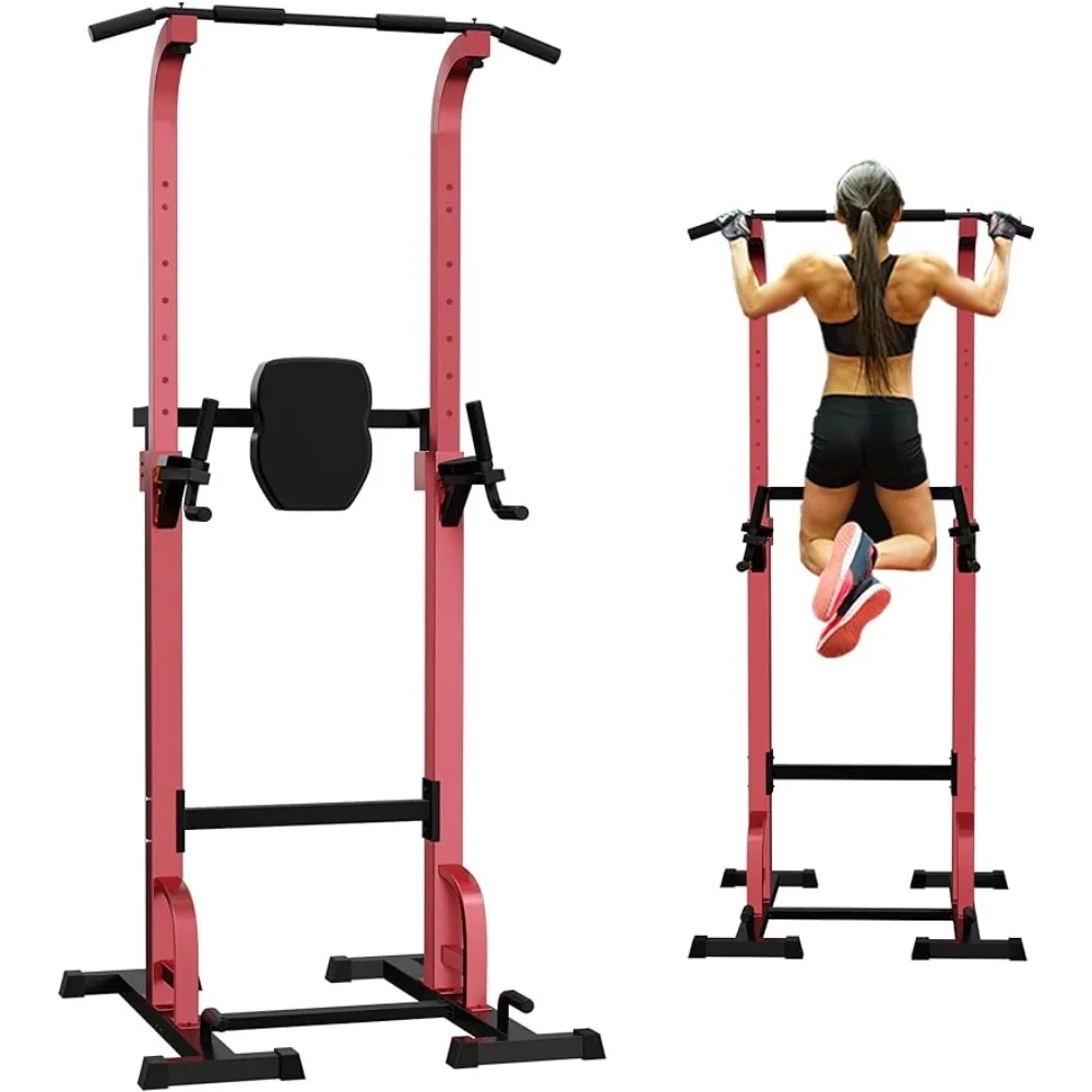

Multi-Function Power Tower Dip Station,Pull Up & Dip Stands Adjustable Strength Training Equipment for Home Gym Fitness Workout